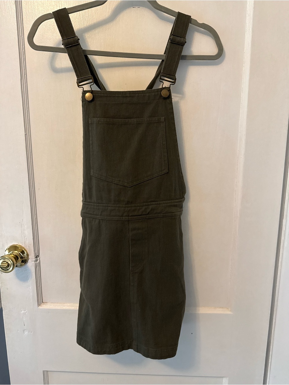 Forever 21 Olive Green Overall Dress